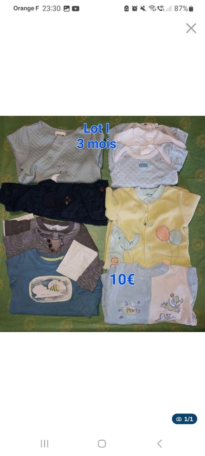 Vêtements garçon 3 mois