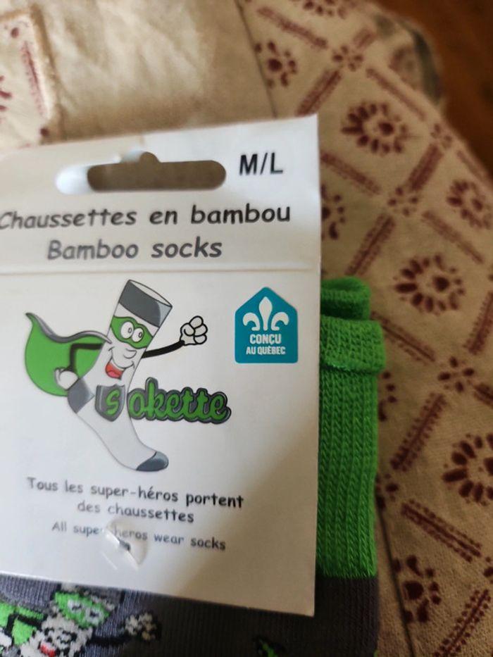 Chaussettes en bambou neuve M/L - photo numéro 3