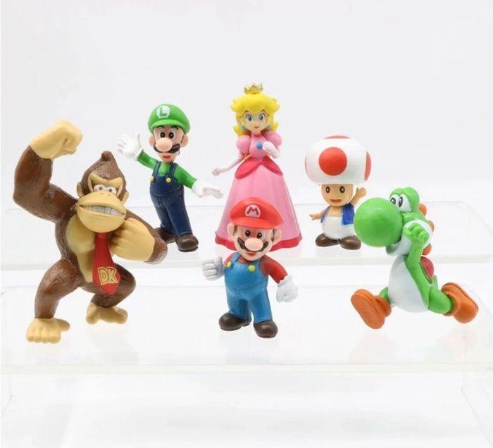 Lot figurine super mario et ses amis personnages jeu vidéo - photo numéro 2