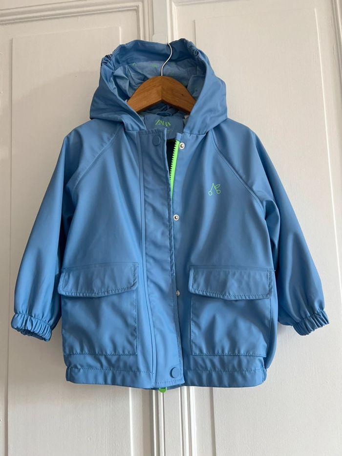 Parka imperméable bleu 2/3 ans Zara - photo numéro 1