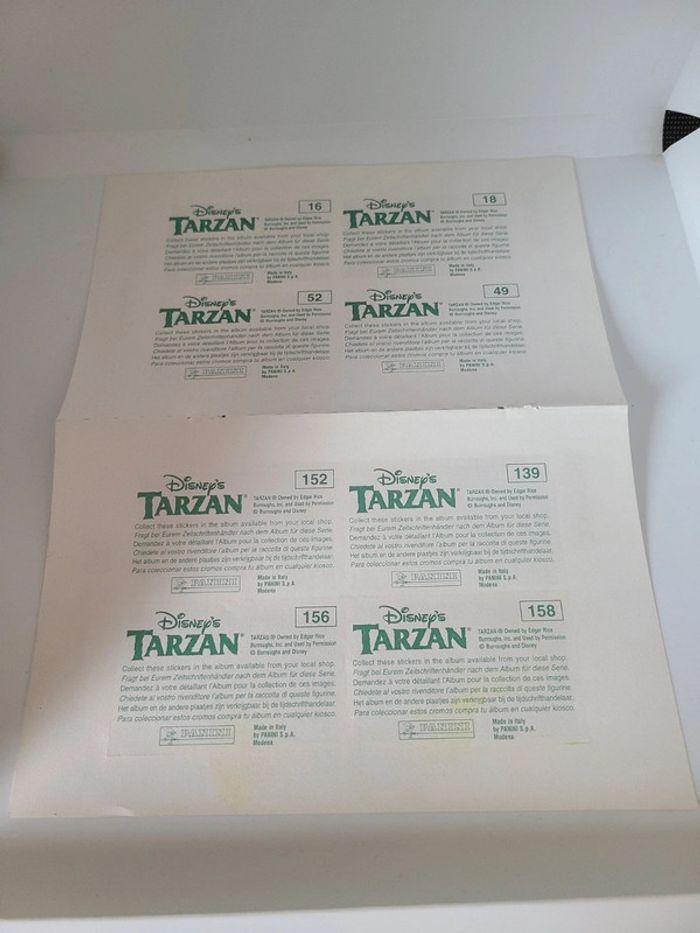 Vintage année 1999 plache 8 autocollant panini disney tarzan neuf - photo numéro 2