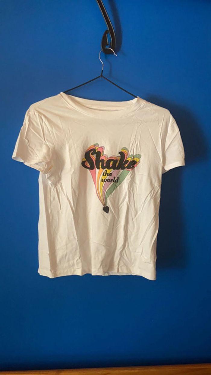 TeeShirt blanc Shake - photo numéro 1