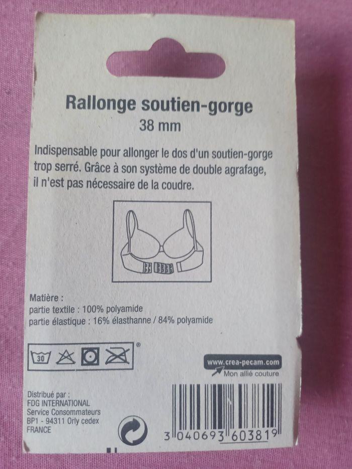 Vend 1 extension pour soutien-gorge, 2  crochets , blanche, neuve. - photo numéro 2