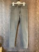 Jeans skinny gris Pull&Bear taille haute