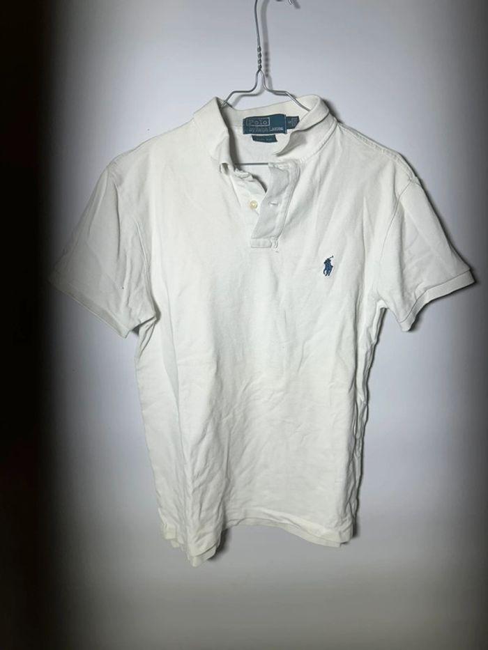 Polo ralph lauren blanc slim fit - photo numéro 3