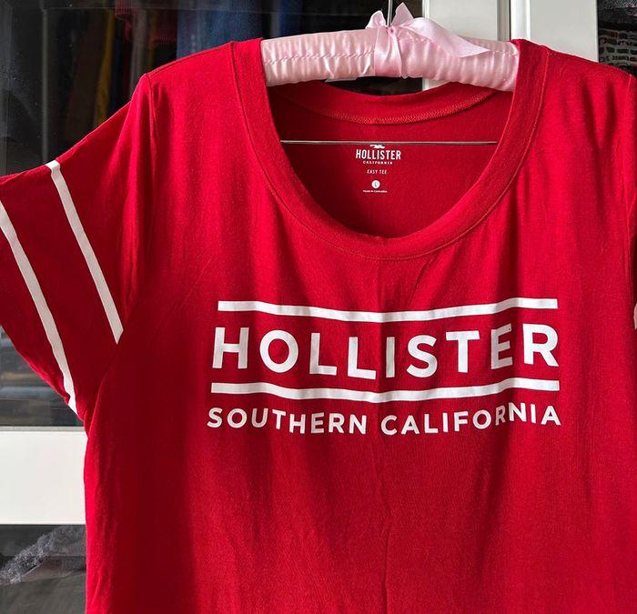 T shirt Hollister rouge - photo numéro 4