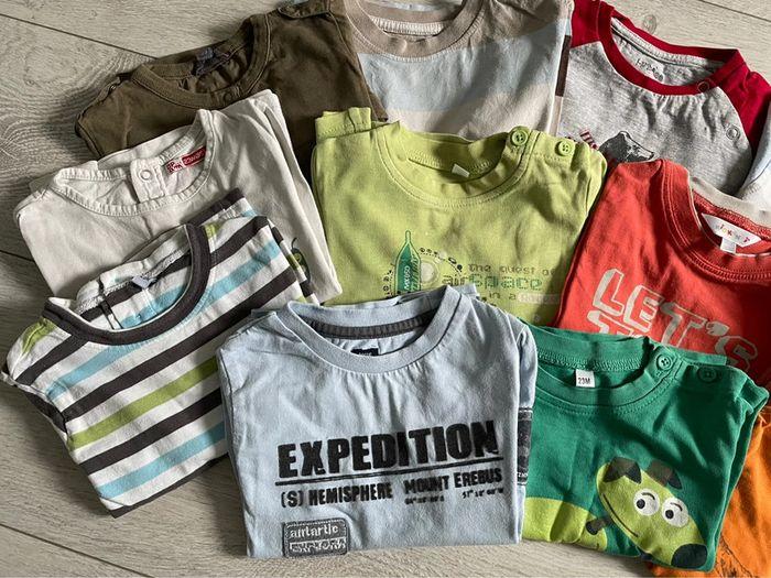 Lot de 12 T-shirts manches longues 23/24 mois - photo numéro 2