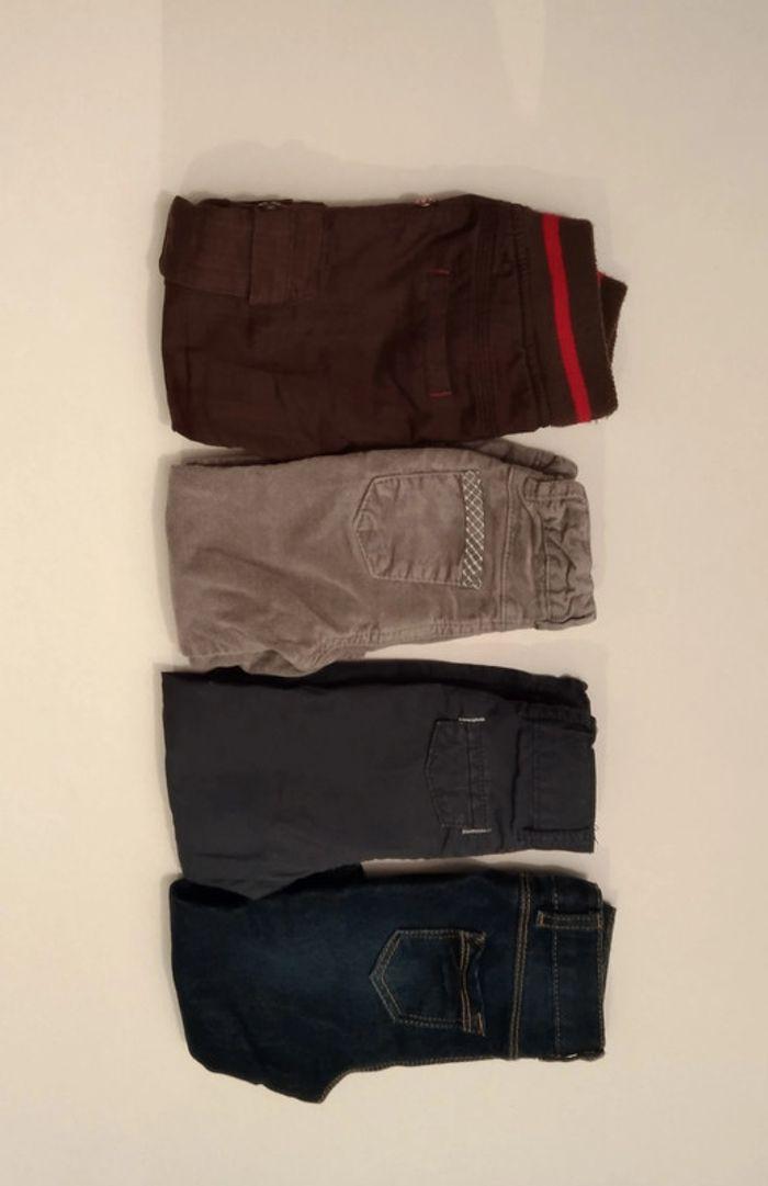 lot de 4 pantalons 6 mois - photo numéro 1