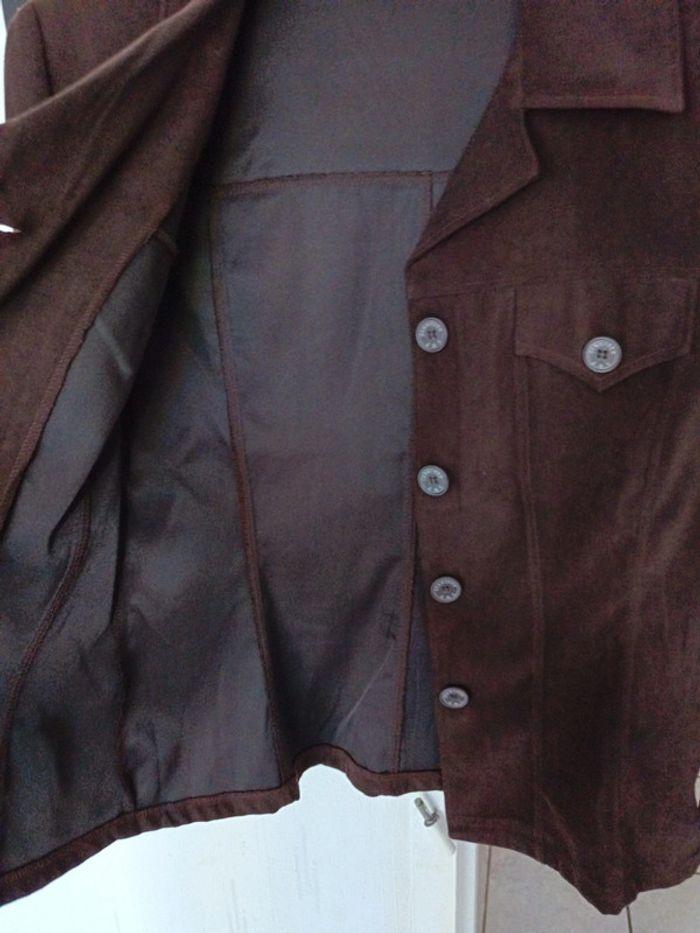 Veste marron chocolat - photo numéro 2