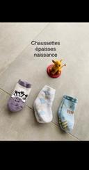 Lot de 3 paires de chaussettes naissance