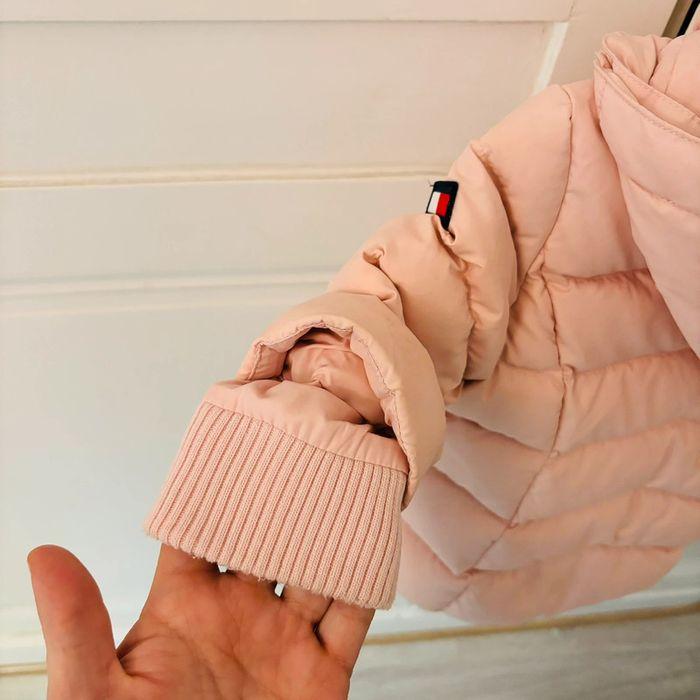 Magnifique doudoune veste duffle coat bébé fille 12 mois tommy hilfiger rose hiver - photo numéro 6