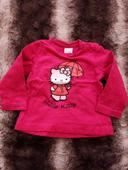 Maillot manches longues Hello Kitty 3  6 mois chat fille