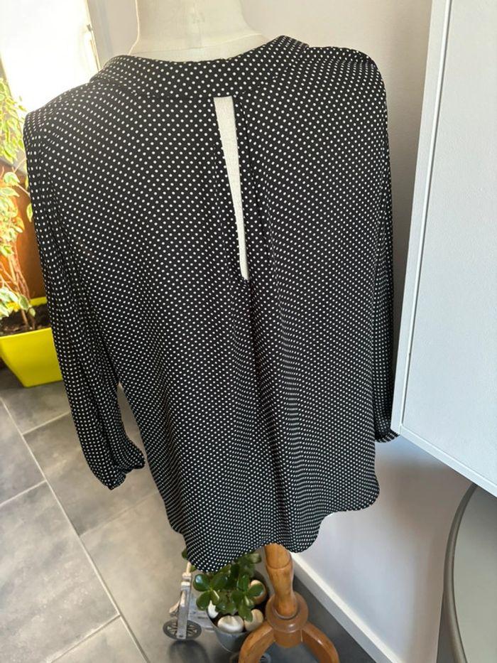 Blouse Zara à pois Noir/blanc XL - photo numéro 10