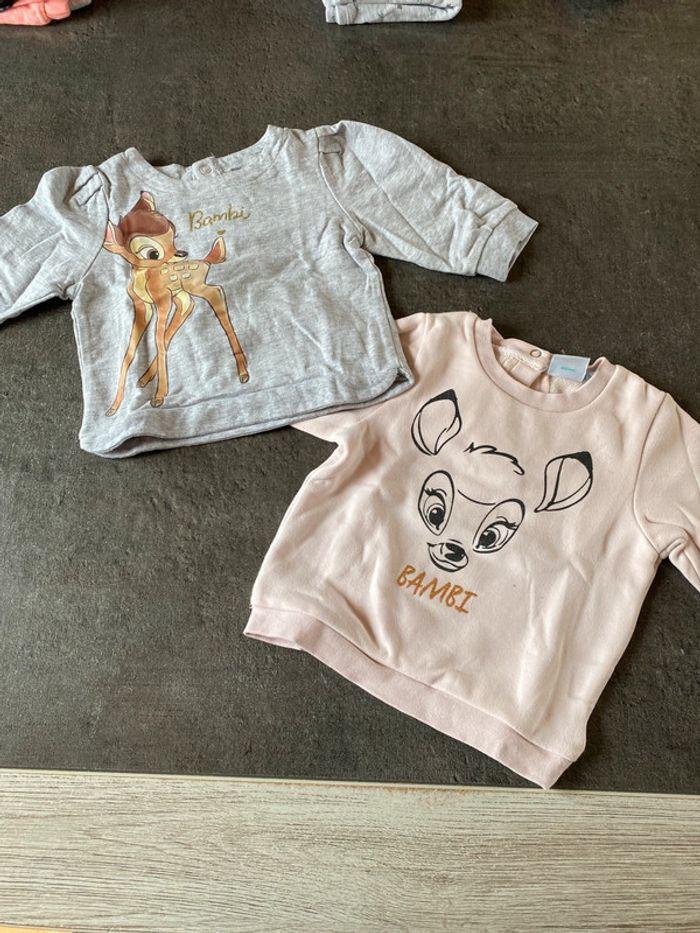 Lot de 2 sweat-shirt « Bambi »