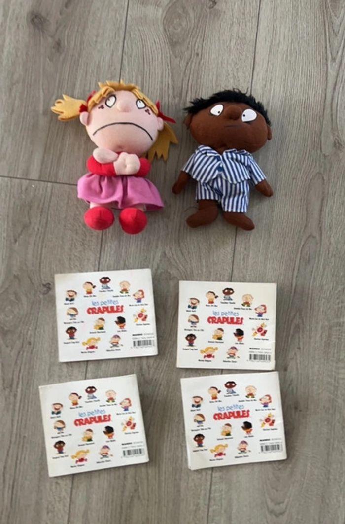 Lots de 4 petit livre et 2 peluche  les petites Crapules - photo numéro 2