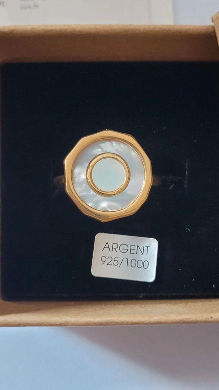 Bague en argent 925/1000 doré - photo numéro 2