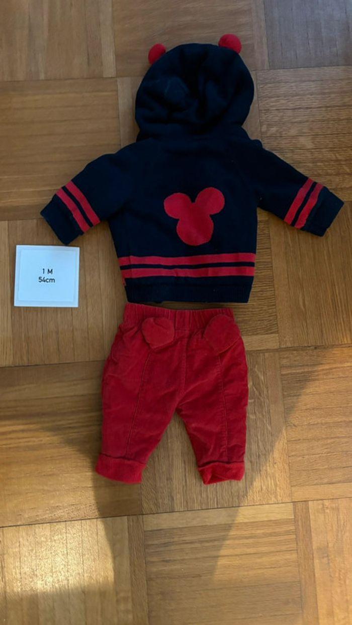 Ensemble Mickey bébé 1 mois - photo numéro 2