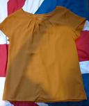 T-shirt manches courtes ocre moutarde  T42