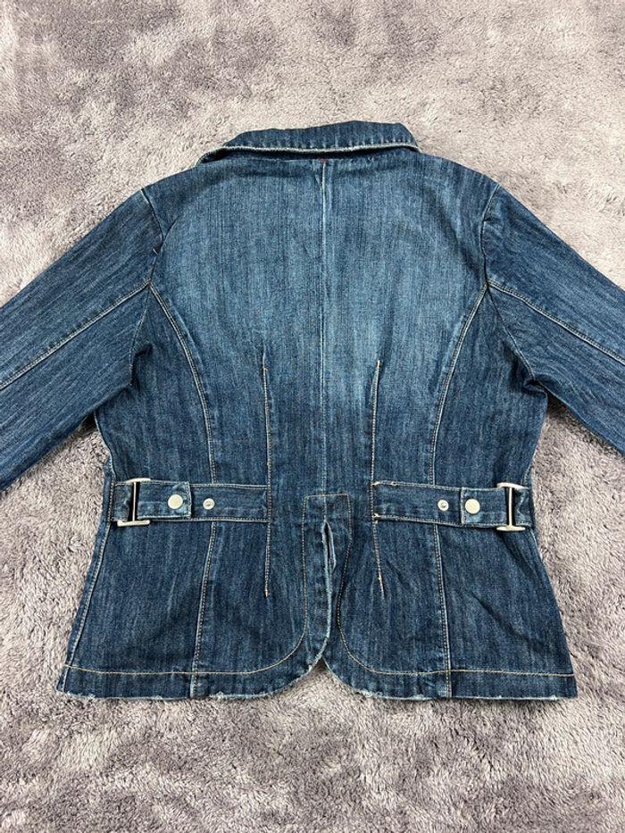 👕 Veste en Jeans vintage y2k Bleu Marine Taille XL 👕 - photo numéro 2