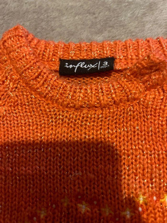 Jolie petit pull orange - photo numéro 2