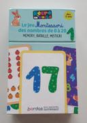 Jeu cartes Montessori