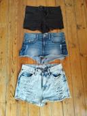 Trio de mini short taille 36