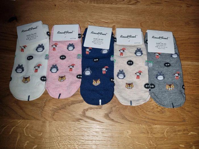 5 paires de chaussettes mon voisin totoro 35/40 - photo numéro 1