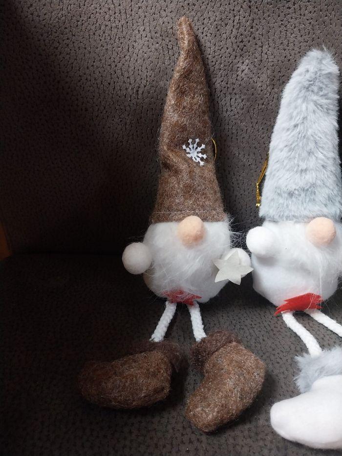 Lot de 2 petits gnomes de Noël neufs - photo numéro 11