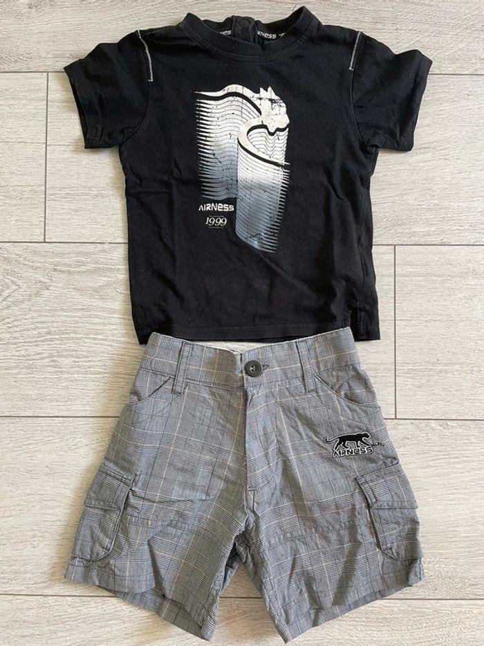 Ensemble short et t-shirt 24 mois Airness - photo numéro 1