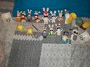 Lots lapins crétins figurine