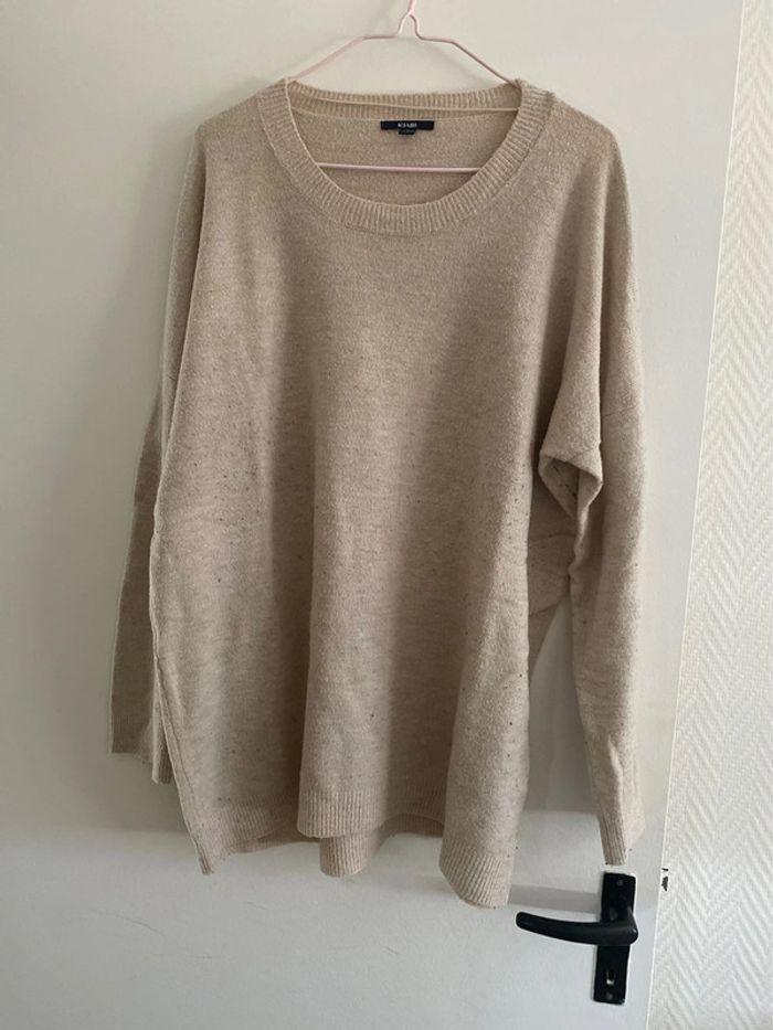 Pull bouloché beige kiabi taille L 40 - photo numéro 1