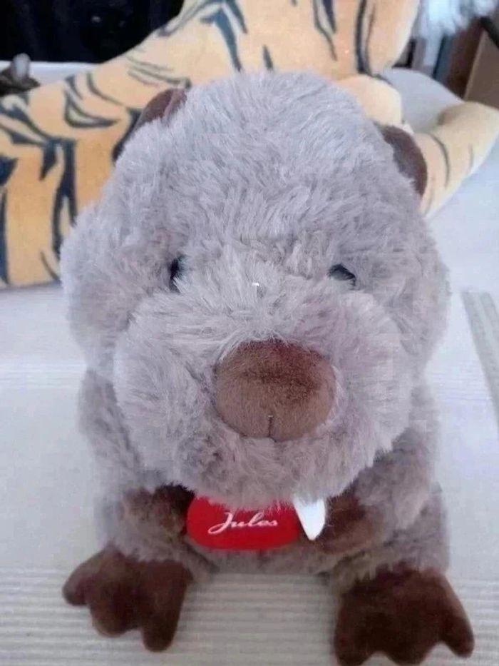 Peluche castor tout doux Neuf de 30cm - photo numéro 2