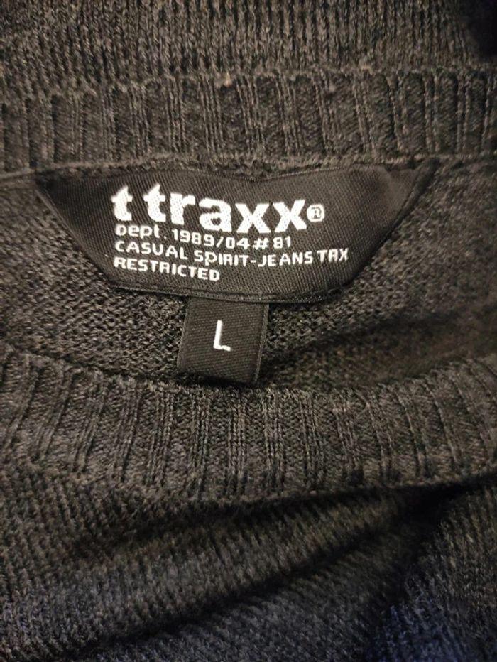 Pull gris T Traxx Taille L - photo numéro 4