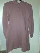 Pull / robe sweat à capuche mauve Naf Naf taille S