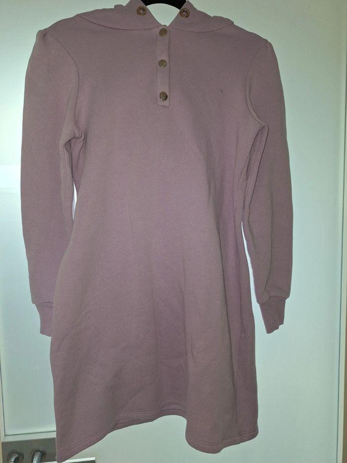 Pull / robe sweat à capuche mauve Naf Naf taille S - photo numéro 1