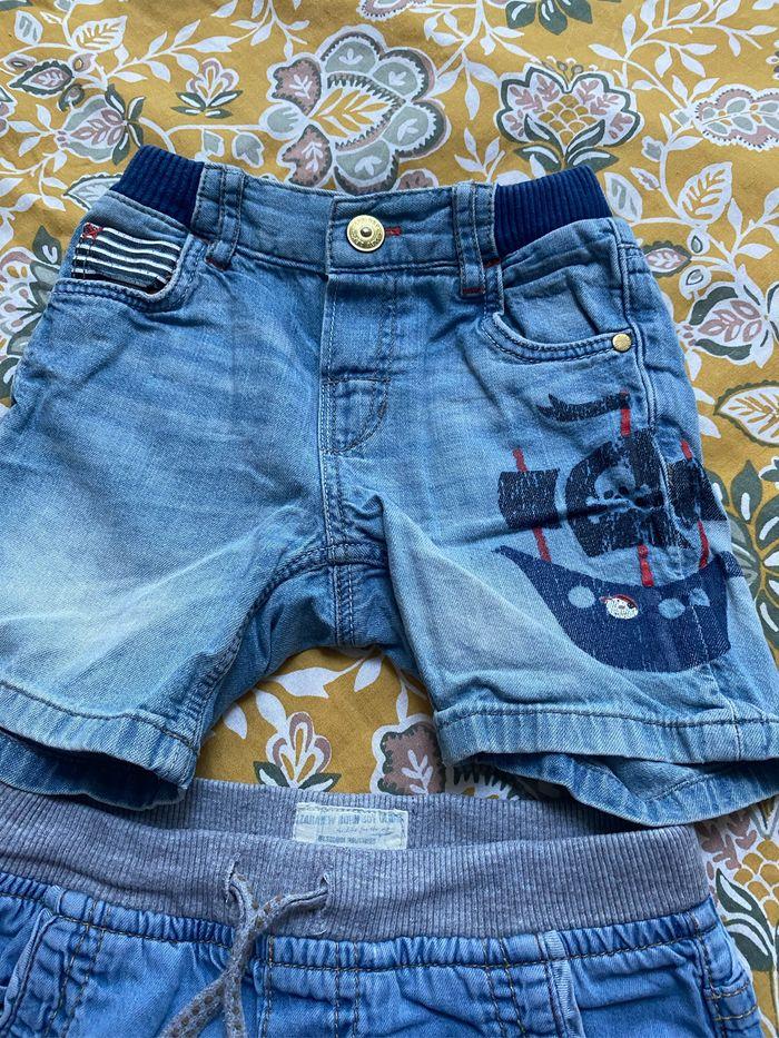 Lot 2 short en jean 12 mois - photo numéro 2