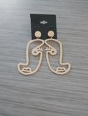 Boucles d'oreilles visages