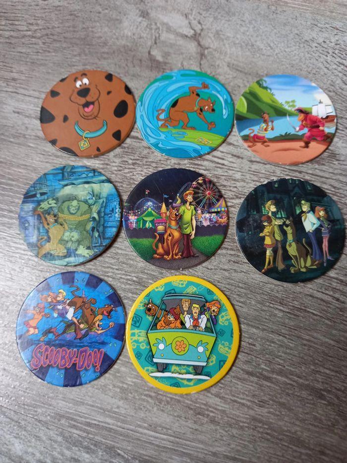 8 pogs scooby doo - photo numéro 1