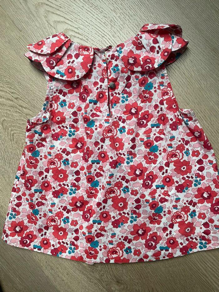 Blouse liberty betsy cerise 4 ans - photo numéro 3