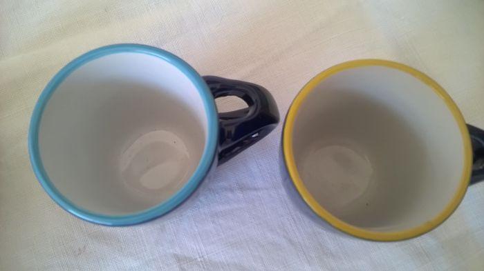 Lot de 2 tasses à café expresso bleu marine - photo numéro 2