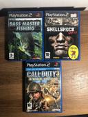 Lot de trois jeux PS2 Sony PlayStation 2 complet