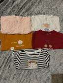 Lot de 5 t-Shirts manches longues