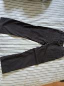 Jeans noir effet rayures 4 ans