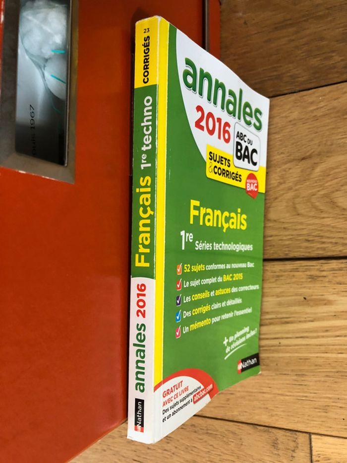 Annales Bac Français Technologie 2016 - photo numéro 3