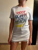 T shirt extra long shoot down