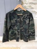 Veste sweat camouflage