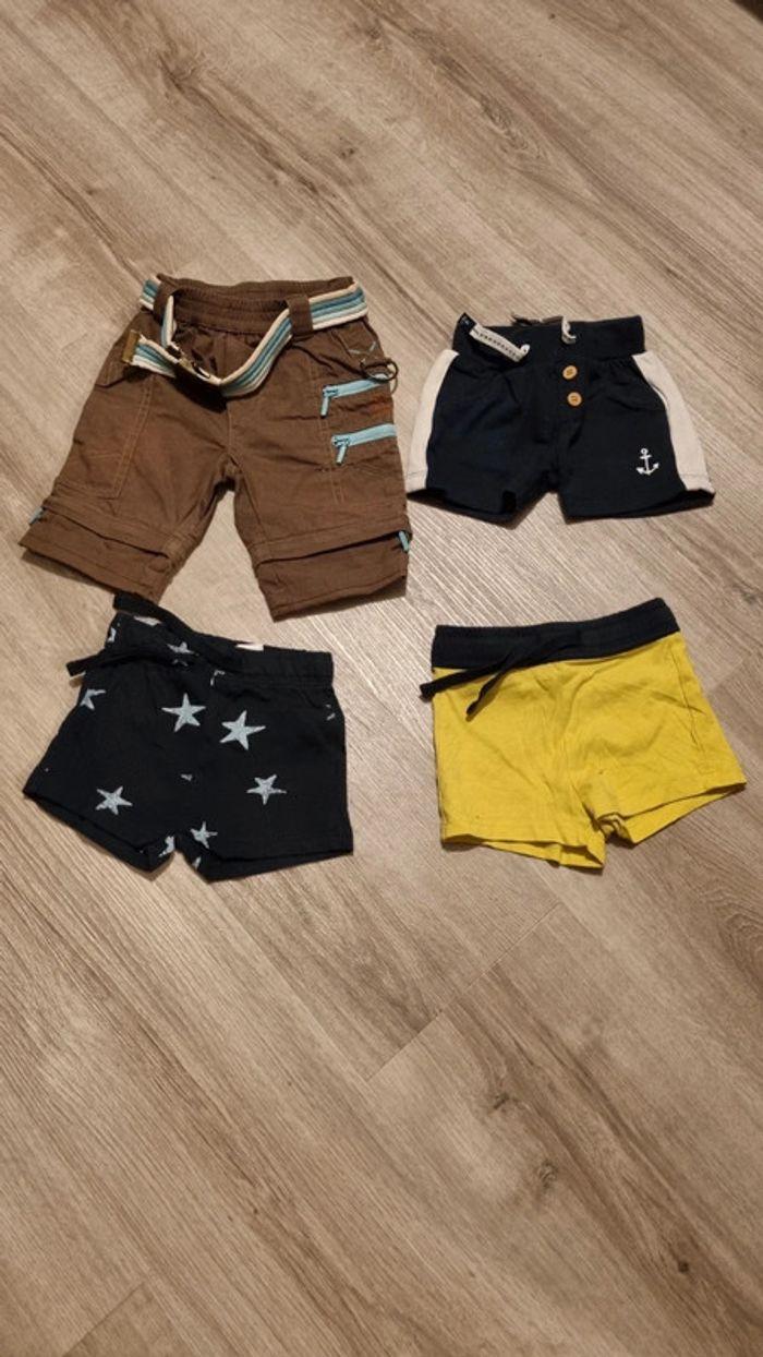 Lot de 4 shorts 3 mois - photo numéro 1