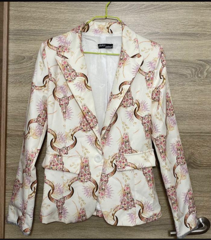 Tailleur veste avec motif blazer élégant femme - photo numéro 1