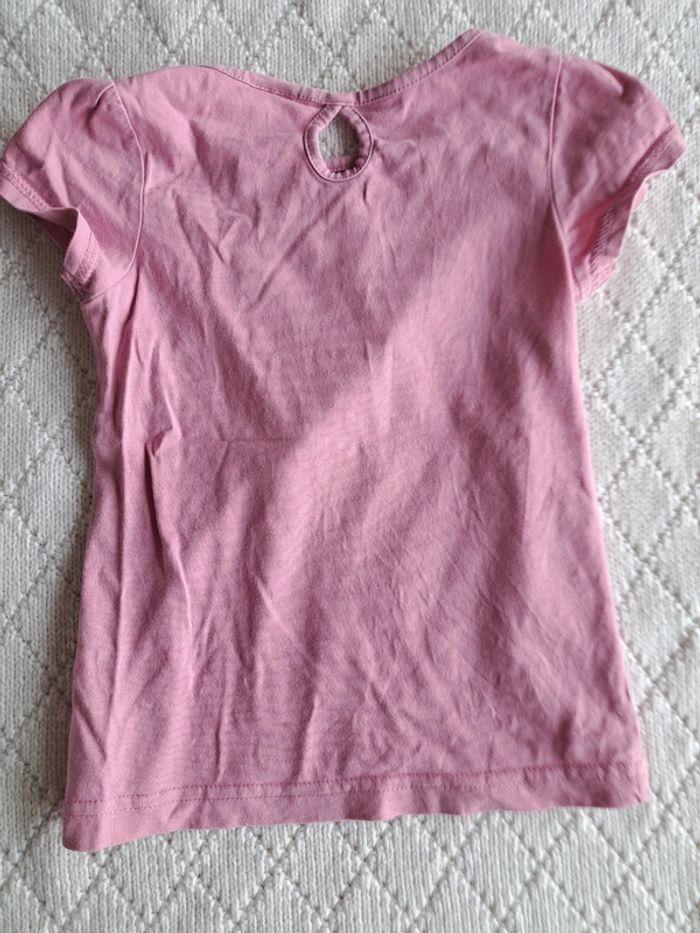 T-shirt manches courtes rose coquillage - photo numéro 3