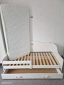 Lit enfant tiroir sommier et matelas preque neuf 80x160